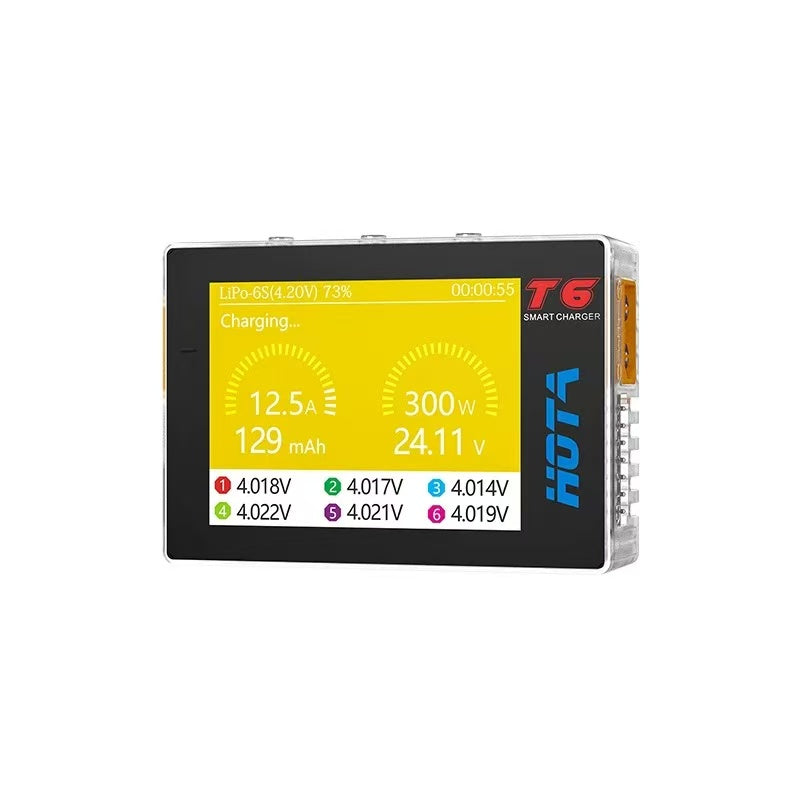 HOTA T6 DC 300W PD 90W 15A 1-6S LiPo Battery Charger HOTA T6 DC 300W PD 90W 15A 1-6S LiPo Battery Charger